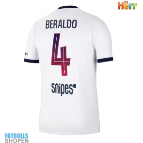 Billiga Paris Saint-Germain Lucas Beraldo #4 Bortatröja 2026-27 Kortärmad